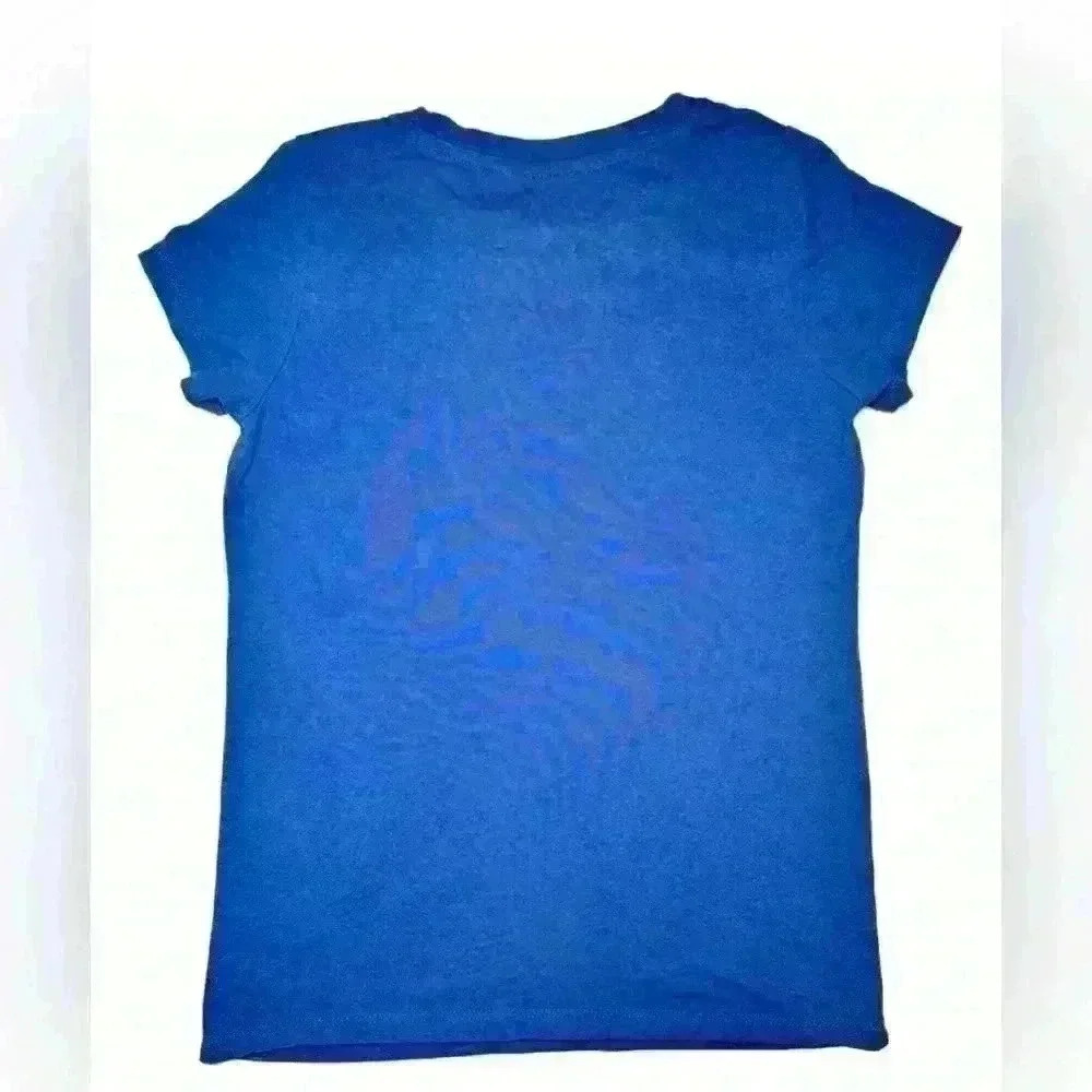 Harry Potter Hogwarts Graphic TShirt Blue Girls Size Large​ - Picture 2 of 4